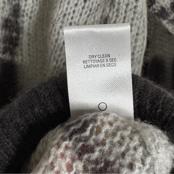 Sundry Boxy Cashmere Cardigan Merino Wool Sweater Charcoal Gray Tie Dye SZ Small - Picture 13 of 16